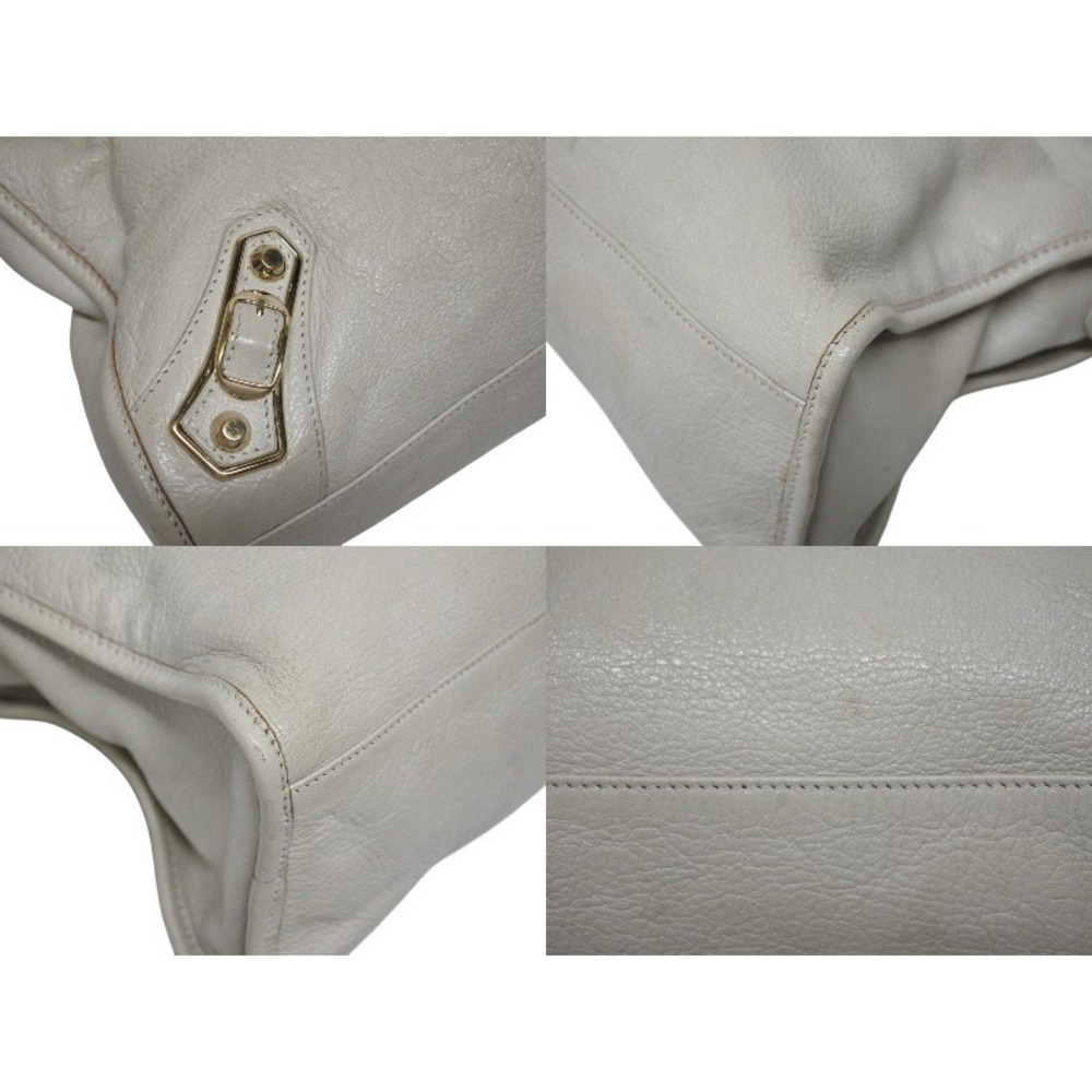 BALENCIAGA THE CITY Bag White Leather - Picture 8 of 10